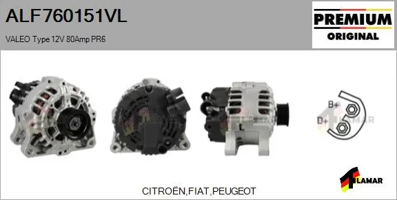 Alternator (ALF760151VL)