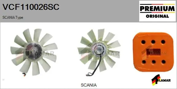 Clutch, radiator fan (VCF110026SC)