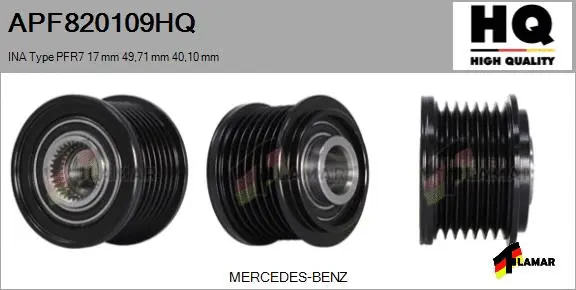 Belt Pulley, alternator (APF820109HQ)