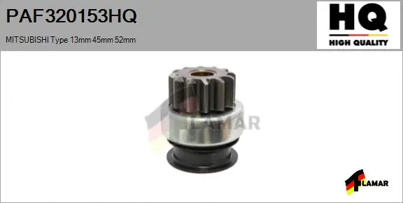 Pinion, starter (PAF320153HQ)
