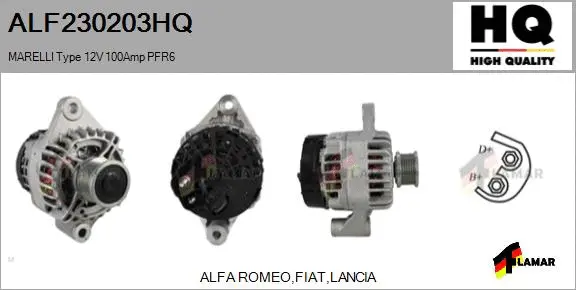 Alternator (ALF230203HQ)