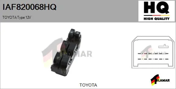 Switch, window regulator (IAF820068HQ)