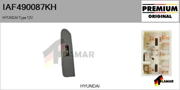 Switch, window regulator (IAF490087KH)