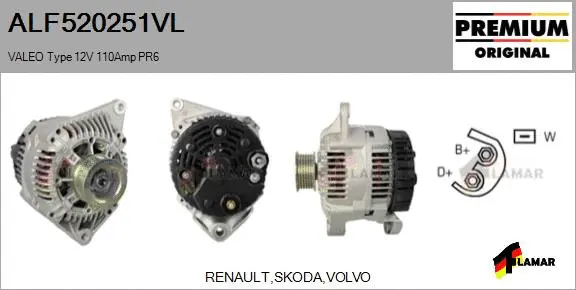 Alternator (ALF520251VL)