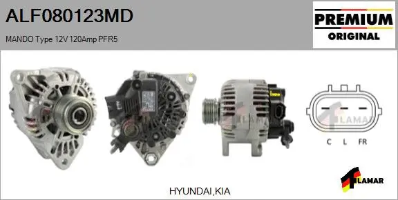 Alternator (ALF080123MD)