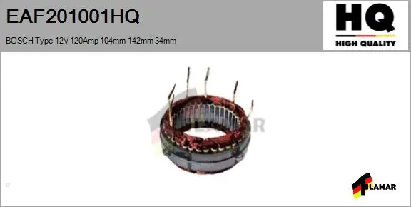 Stator, alternator (EAF201001HQ)