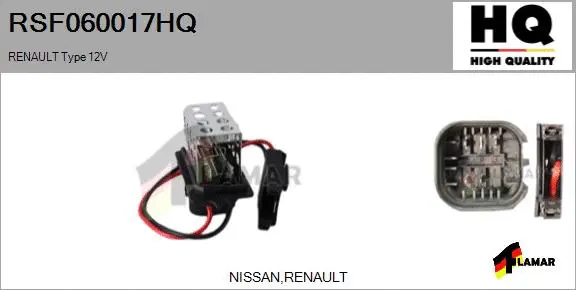 Resistor, interior blower (RSF060017HQ)