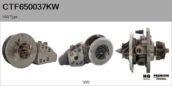 Core assembly, turbocharger (CTF650037KW)