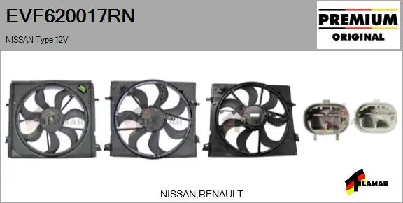 Electric Motor, radiator fan (EVF620017RN)