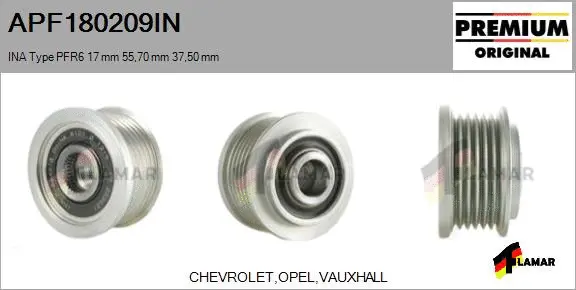 Belt Pulley, alternator (APF180209IN)