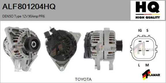 Alternator (ALF801204HQ)
