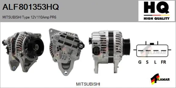 Alternator (ALF801353HQ)