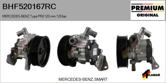 Hydraulic Pump, steering (BHF520167RC)