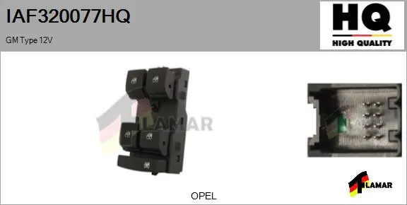 Switch, window regulator (IAF320077HQ)