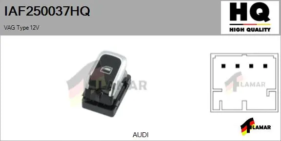 Switch, window regulator (IAF250037HQ)