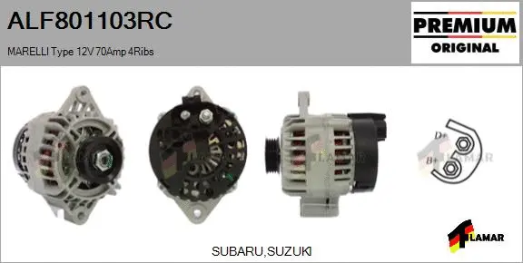 Alternator (ALF801103RC)