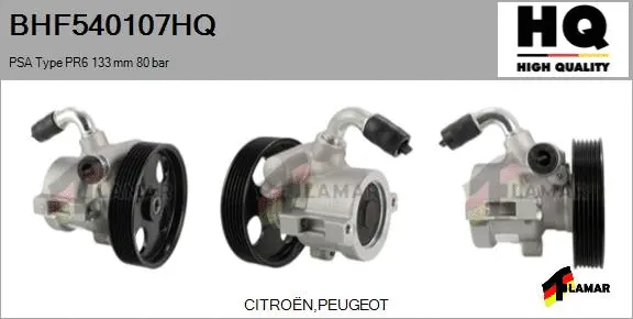 Hydraulic Pump, steering (BHF540107HQ)