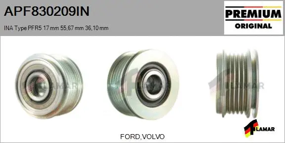 Belt Pulley, alternator (APF830209IN)