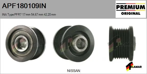 Belt Pulley, alternator (APF180109IN)