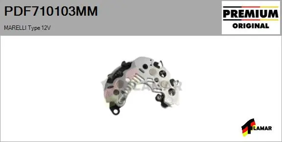 Rectifier, alternator (PDF710103MM)