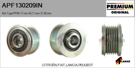 Belt Pulley, alternator (APF130209IN)