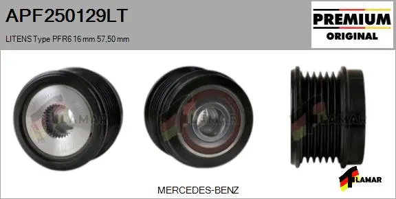 Belt Pulley, alternator (APF250129LT)