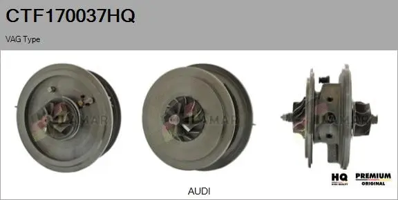 Core assembly, turbocharger (CTF170037HQ)