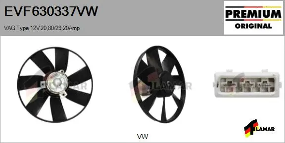 Fan, engine cooling (EVF630337VW)