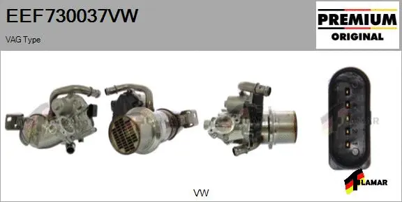 Cooler, exhaust gas recirculation (EEF730037VW)