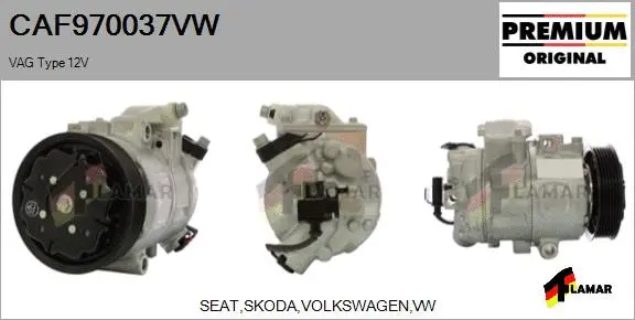 Compressor, air conditioning (CAF970037VW)