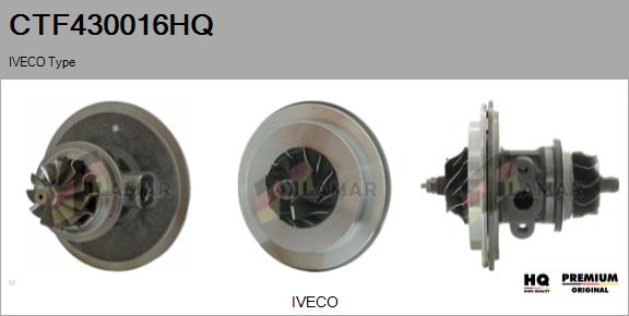 Core assembly, turbocharger (CTF430016HQ)