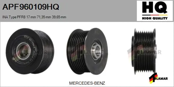 Belt Pulley, alternator (APF960109HQ)