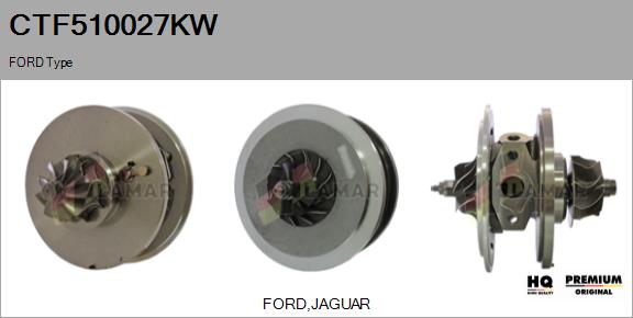 Core assembly, turbocharger (CTF510027KW)