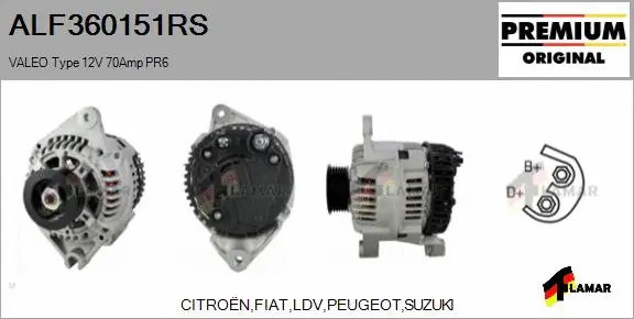 Alternator (ALF360151RS)