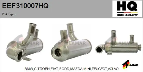 Cooler, exhaust gas recirculation (EEF310007HQ)