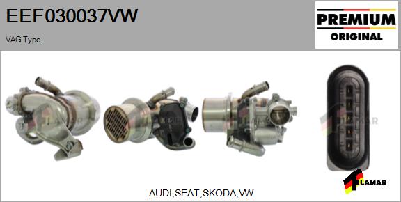 Cooler, exhaust gas recirculation (EEF030037VW)