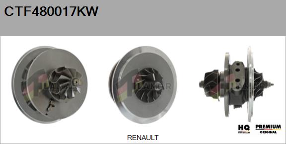 Core assembly, turbocharger (CTF480017KW)