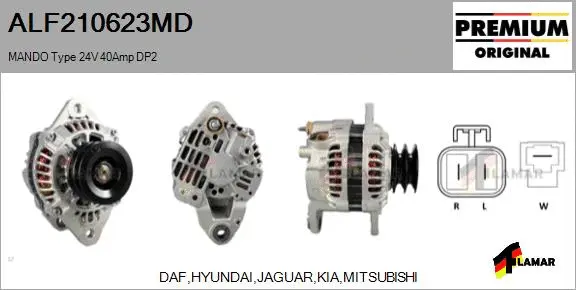 Alternator (ALF210623MD)