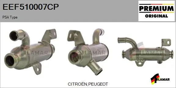 Cooler, exhaust gas recirculation (EEF510007CP)