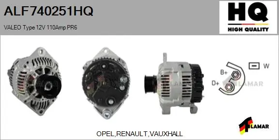 Alternator (ALF740251HQ)