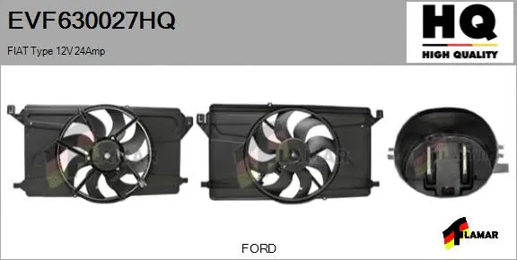 Electric Motor, radiator fan (EVF630027HQ)