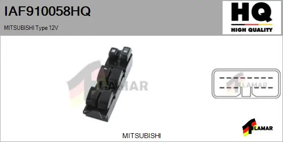 Switch, window regulator (IAF910058HQ)