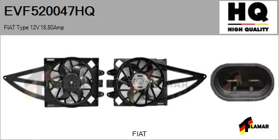 Electric Motor, radiator fan (EVF520047HQ)