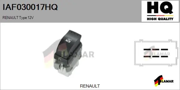 Switch, window regulator (IAF030017HQ)