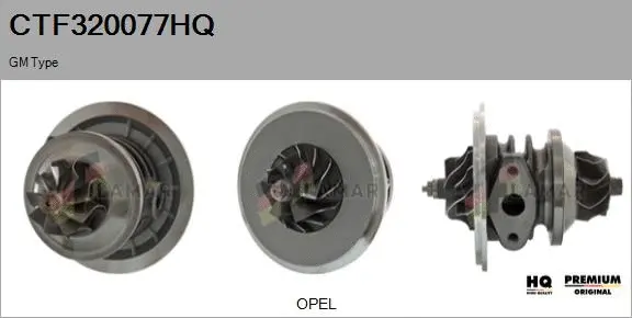 Core assembly, turbocharger (CTF320077HQ)