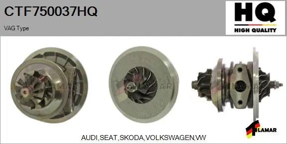 Core assembly, turbocharger (CTF750037HQ)