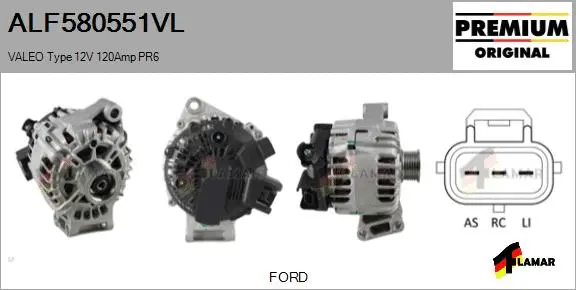 Alternator (ALF580551VL)