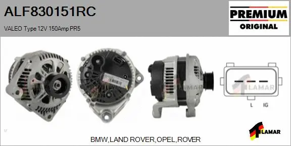 Alternator (ALF830151RC)