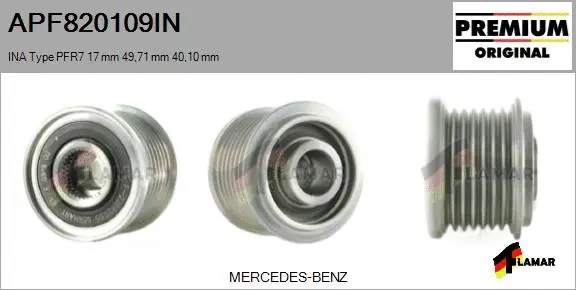 Belt Pulley, alternator (APF820109IN)