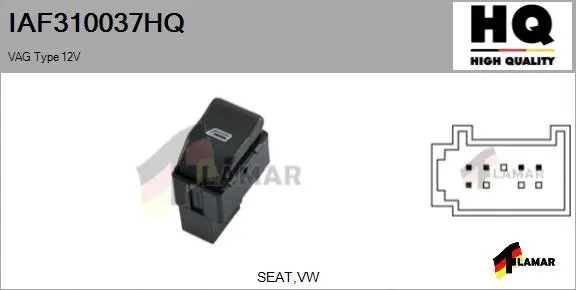 Switch, window regulator (IAF310037HQ)
